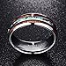 VAKKI 8mm Hawaiian Koa Wood and Abalone Shell/Imitated Opal Tungsten Carbide Rings Wedding Bands for Men Comfort Fit Size 4 to 17