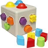 Kiddie Play Shape Sorter Learning Toys Toddlers Baby Blocks Sorting Cube