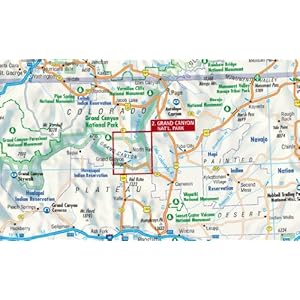 Laminated American Southwest-USA 2 Map  (English Edition)