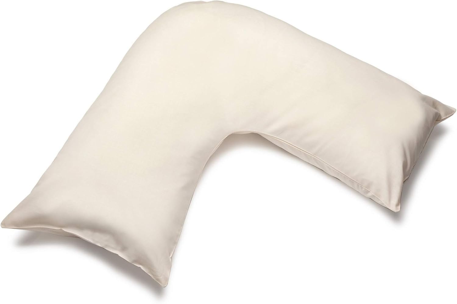 Belledorm Cream V shaped pillow case cover with poppers 200 thread
