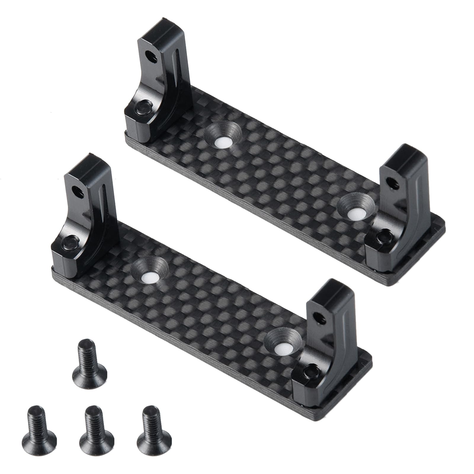 YijiaLink 2-Pack Aluminum Alloy Servo Mount Fixed Holder Bracket for 1/10 Axial Wraith 90048 RR10 RC Crawler Car