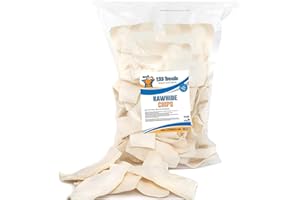 123 Treats Rawhide Chips, Premium Rawhide Dog Chews, Natural Grass Fed Livestock with No Hormones, Additives or Chemicals, Tasty Long Lasting Chews for Dogs, Improve Oral Health, 3 Lbs