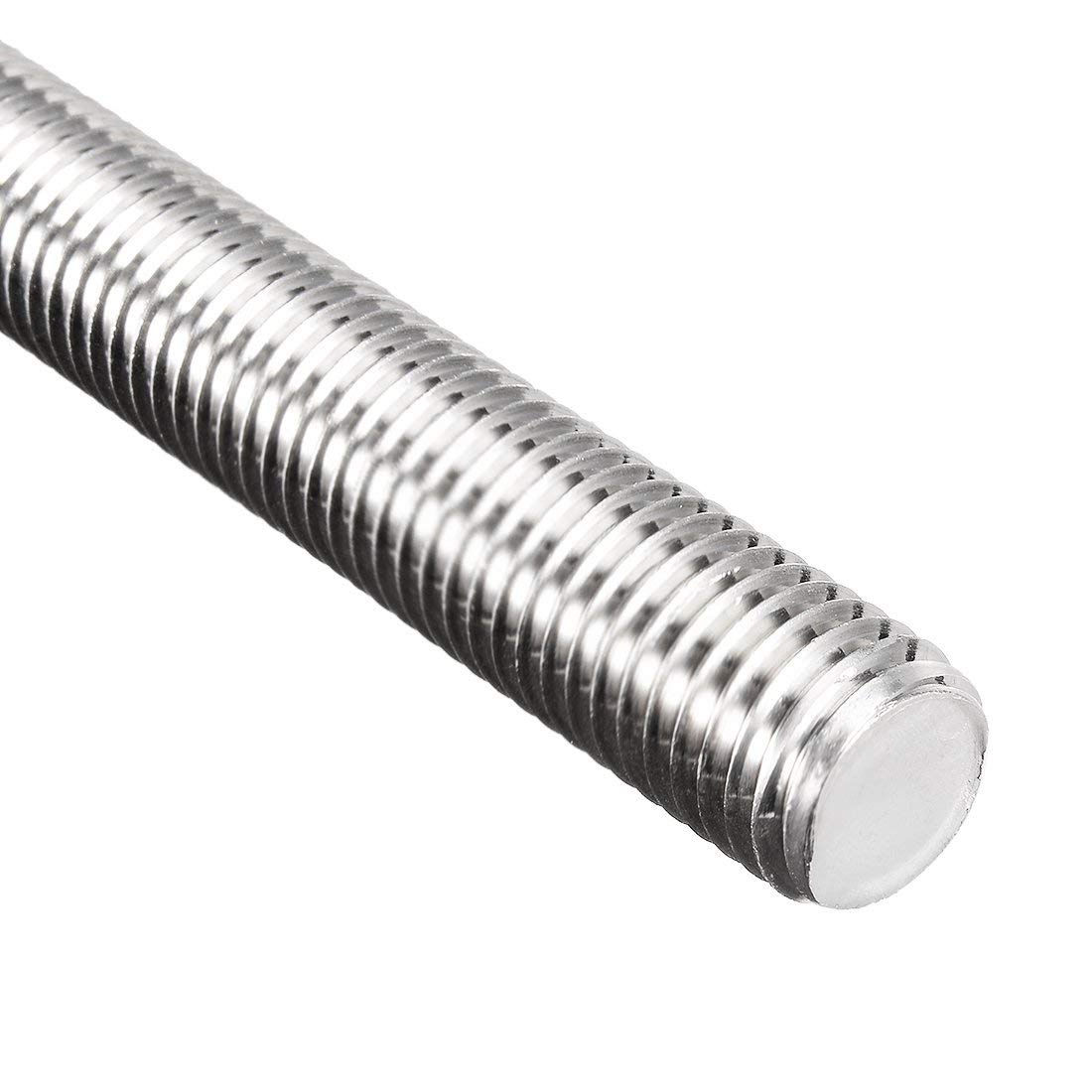 YXQ M8 x 110mm 304 Stainless Steel Rod Fully Right Hand Threads 6Pcs