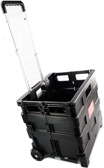 Shopmonk - Carrito de la compra plegable con ruedas (25 kg ...