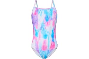 Snowheart Girls Swimsuit One-Piece Bathing Suits Multicolor Kids Sport Summer Beach Swimwear for 2-12 Years Old