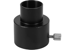 qazaa 0.965 to 1.25 Eyepiece Adapter Telescope Astronomy 24.5Mm to 31.7Mm Metal Mount Adapter for Binoculars Monocular