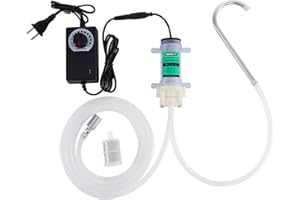 WAOIXT Food Grade Self Priming Water Transfer Pump for Coffee machine/ice Maker, 110V Electric Pump with Speed Control with13ft Hose,Diaphragm Pump for Home Brewing Wine/Beer/Beverage,2L/min,Low Noise