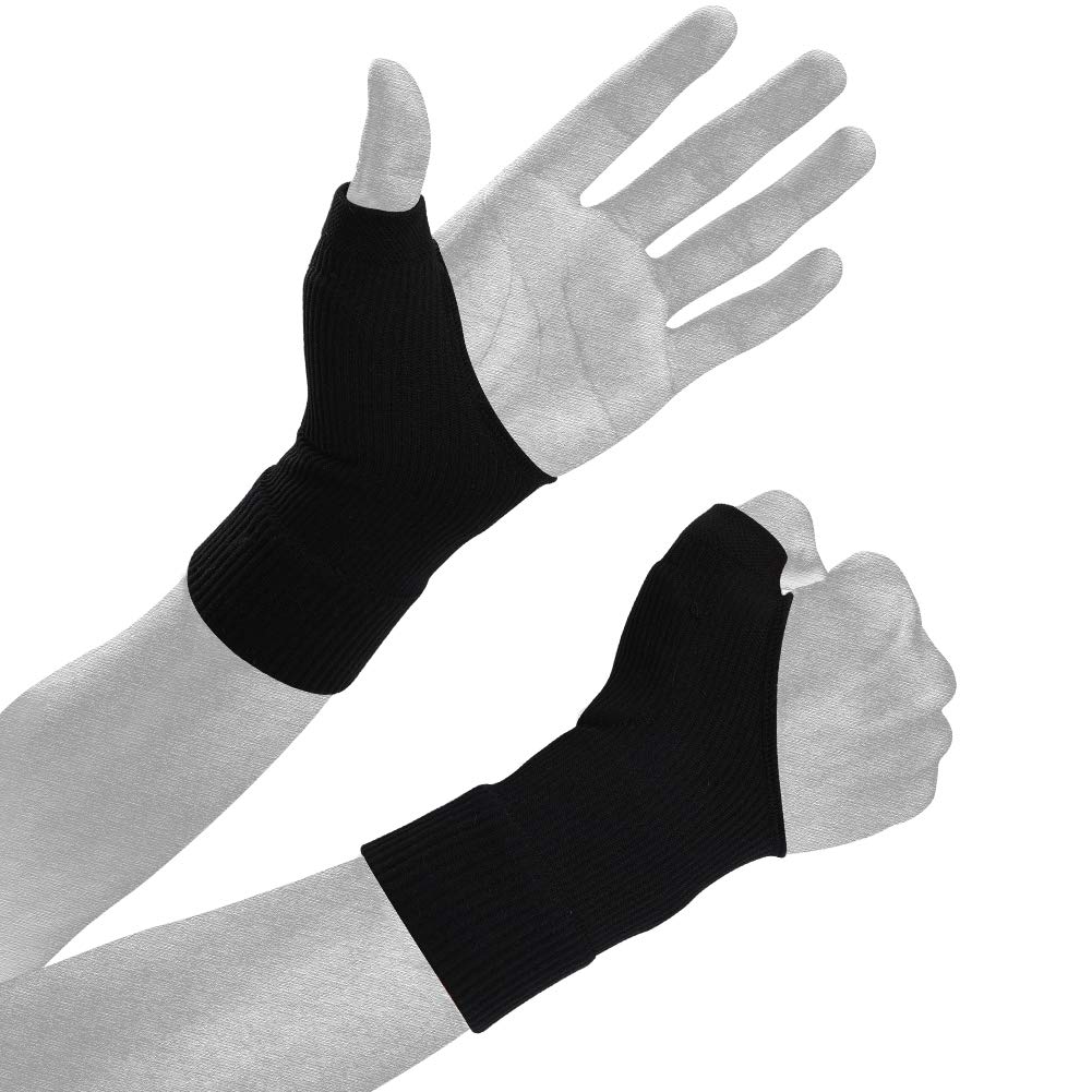 Photo 1 of YHOUMEW Wrist Thumb Compression Arthritis Gloves(1 Pair),Breathable Wrist Support Brace Fingerless Glove with Gel Thumb Injury Pads,Comfortable Carpal Tunnel Sleeve for Hand Wrist Joint Relieve Pain