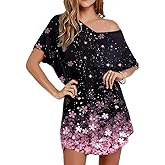 Ekouaer Womens Tshirt Nightgown Cotton V Neck Sleepshirts Comfy Casual Nightshirt for Women