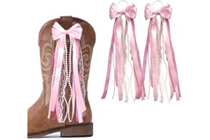 Ftuuo Ribbon Bow Martin Boot Bows Glitter Pearl Holiday Birthday School Accessory Decor