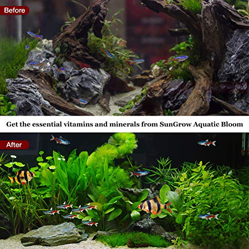 Aquatic Bloom -Liquid Plant Fertilizer for Aquariums-3.5 oz.(100 ml) Organic Ready-to-use Formula -Healthy & Happy Freshwater Plants - 70+ Essential Vitamins, Minerals, Macro & Micronutrients