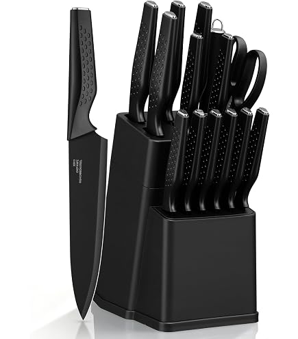 Amazon.com: DURA LIVING 14-Piece Knife Block Set - High Carbon