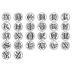 Medieval Vintage Initial Alphabet Wax Seal