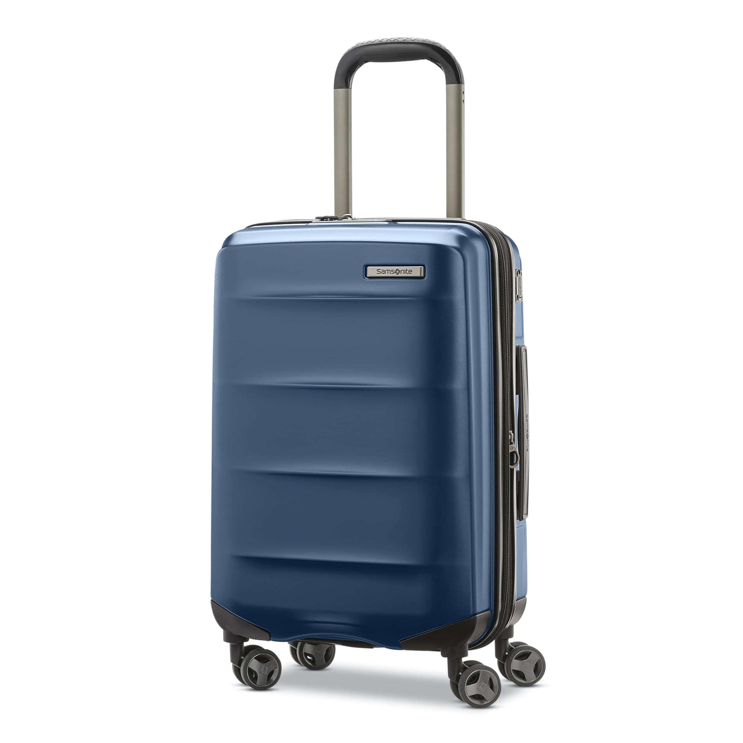 Photo 1 of Samsonite Octiv Lightweight Hardshell 20-Inch Carry-On Luggage - Durable & Impact Resistant, 360° Aero Trac Spinner Wheels, Adjustable Telescopic Handle, Expandable Suitcase, TSA Approved Lock - Blue