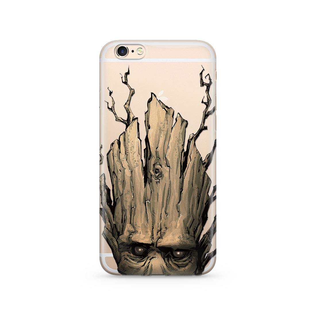 ERT GROUP mobile phone case for Apple Iphone 6 PLUS original and officially Licensed Marvel pattern Groot 002 optimally adapted to the shape of the mobile phone, partially transparent