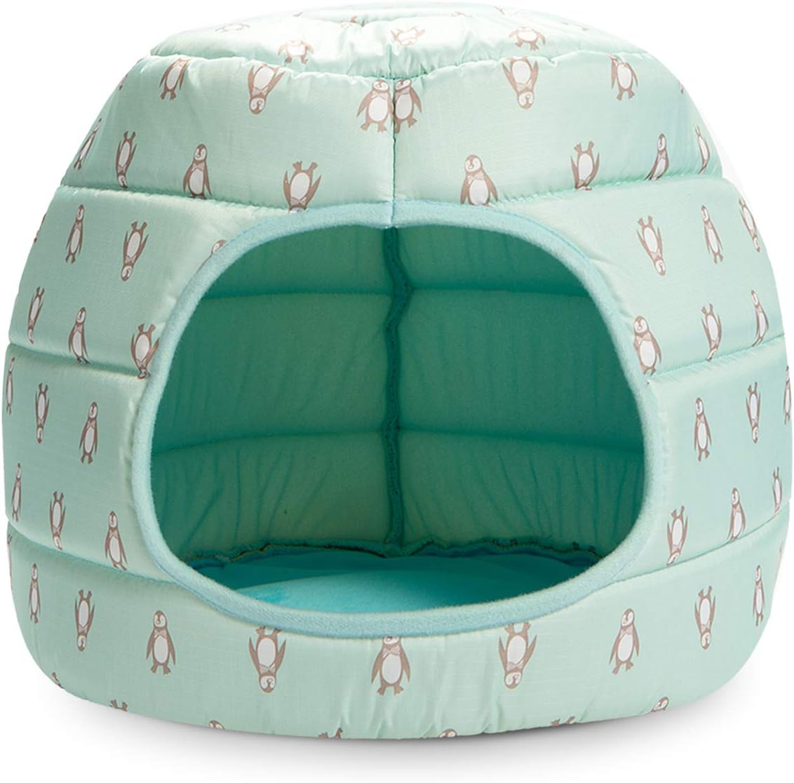 Hollypet Self-Cooling Pet Bed for Cats and Dogs 2 in 1 Comfortable Nest Tent House for Summer, Penguin