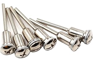 6 pc HSS 6 mm (1/4 Inch) Cut Off Wheel Screw Mandrel 1/8 Inch Shank Holder Compatible with Dremel Rotary Tool