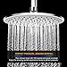 Large Rain Shower Head, WarmSpray Luxury High Flow Rainfall Shower Head, 9 Inch Waterfall Bathroom Showerhead with Adjustable Angles, Anti-Clogging Silicone Nozzles