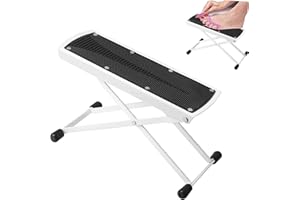 ZTOHPYO Foldable Pedicure Foot Rest, 6 Heights Adjustable Foot Stand Pedicure Tool, Non-Slip Sturdy Beauty Footrest for Easy-at Home Pedicures, Pedicure Stool Assistant for Home Foot Spa Bath