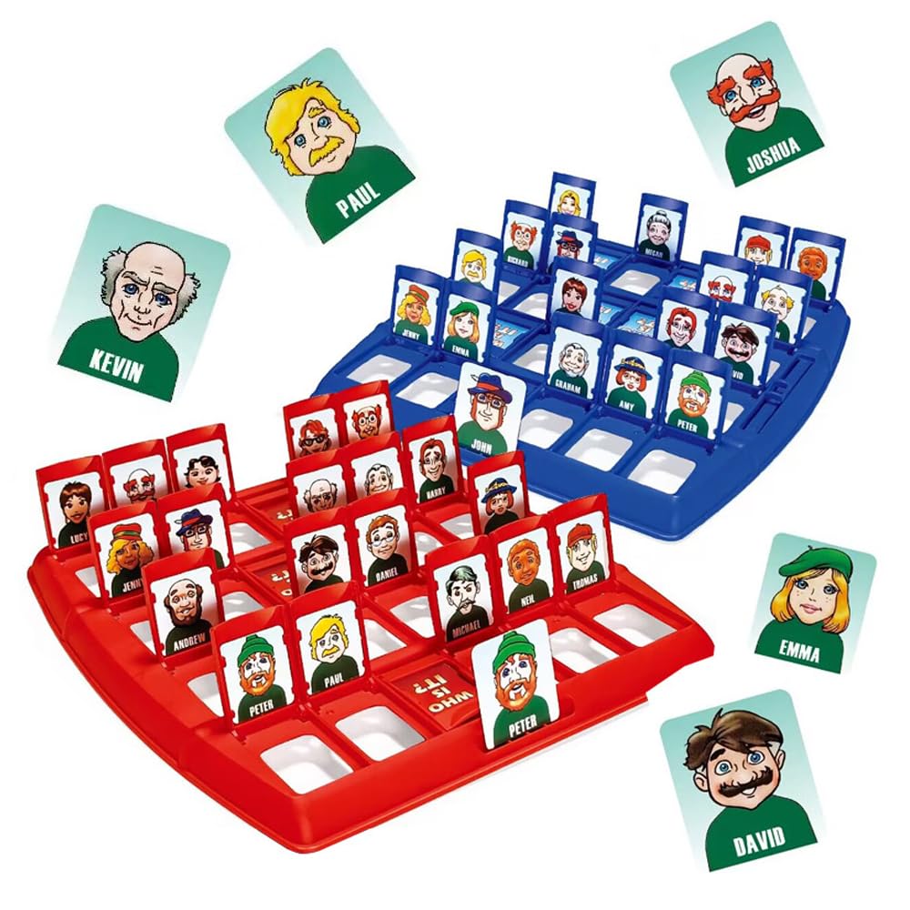 Hojalis Guess Who Game, Guess Who Is It Board Game, Guessing Who I Am Games, Funny Family Guessing Game, arent Child Educational Games for Kids Aged 3 and Up