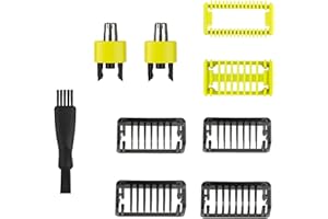 ZMCLDK Adjustable Replacement Trimmer one Blade guards,Adjustable Guide Comb Guard For Philips Norelco one Blade Shaver QP2834 QP2724 QP2630 QP2520 - Includes 2 Nose Trimmers - Guide Comb 1/2/3/5 mm(8 Pcs)