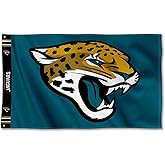 Jacksonville Jaguars Printed Header 3x5 Foot Banner Flag