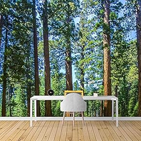 Wall Mural Forest Removable Wallpaper Wall Sticker for Bedroom Living Room - 66x96 inches