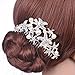 AW Bridal Wedding Hair Comb Floral Gold Leaves Bridal Hair Accessories for Bride Bridesmaids