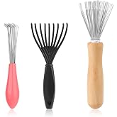 Comb and Brush Cleaner Tool Set - 3 Pieces with Rake Design for Home and Salon Use