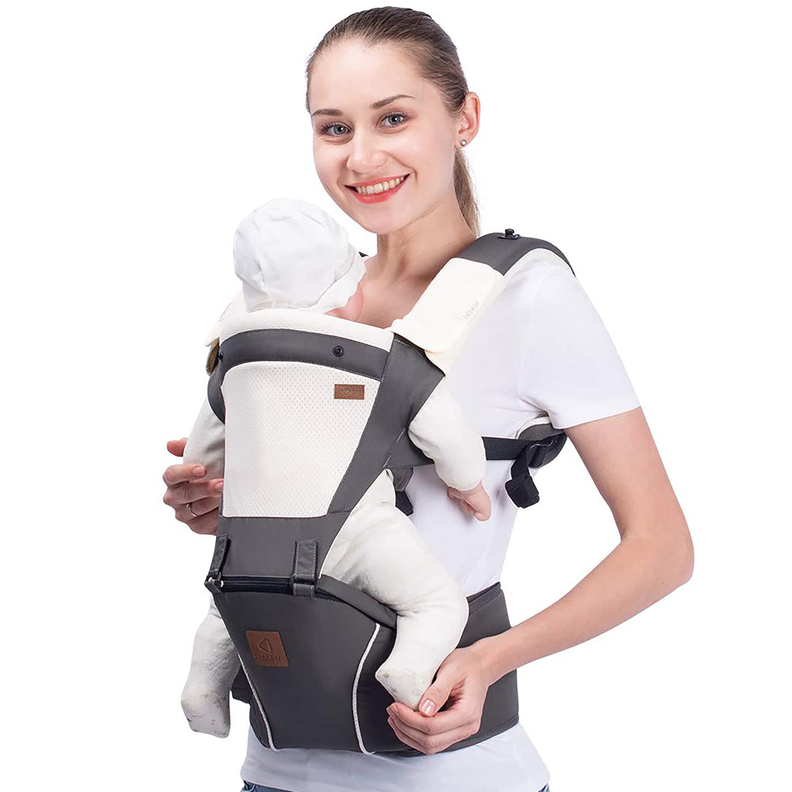 Bebamour Baby Carrier Newborn Front and Back Carry Baby