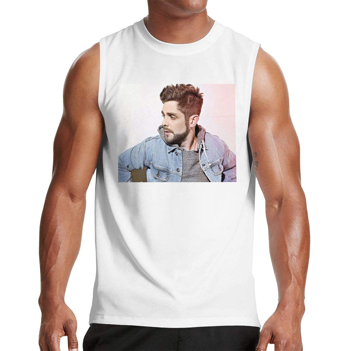 Thomas Rhett Life Changes S Graphic Printed Classic Muscle Sleeveless Gym Workout T Shirt