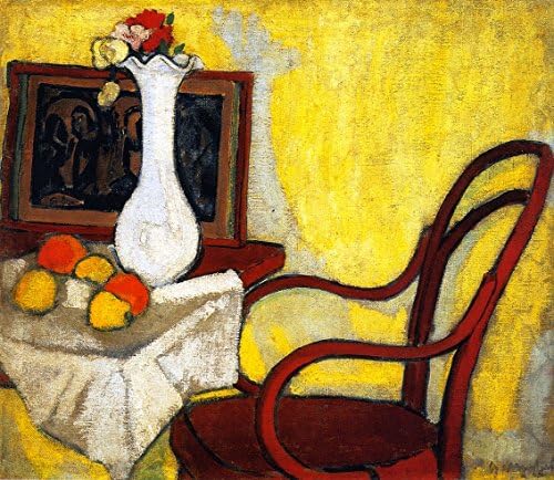 Interior With Thonet Chair - By Sándor Galimberti - Canvas Prints 28" by 24" Unframed