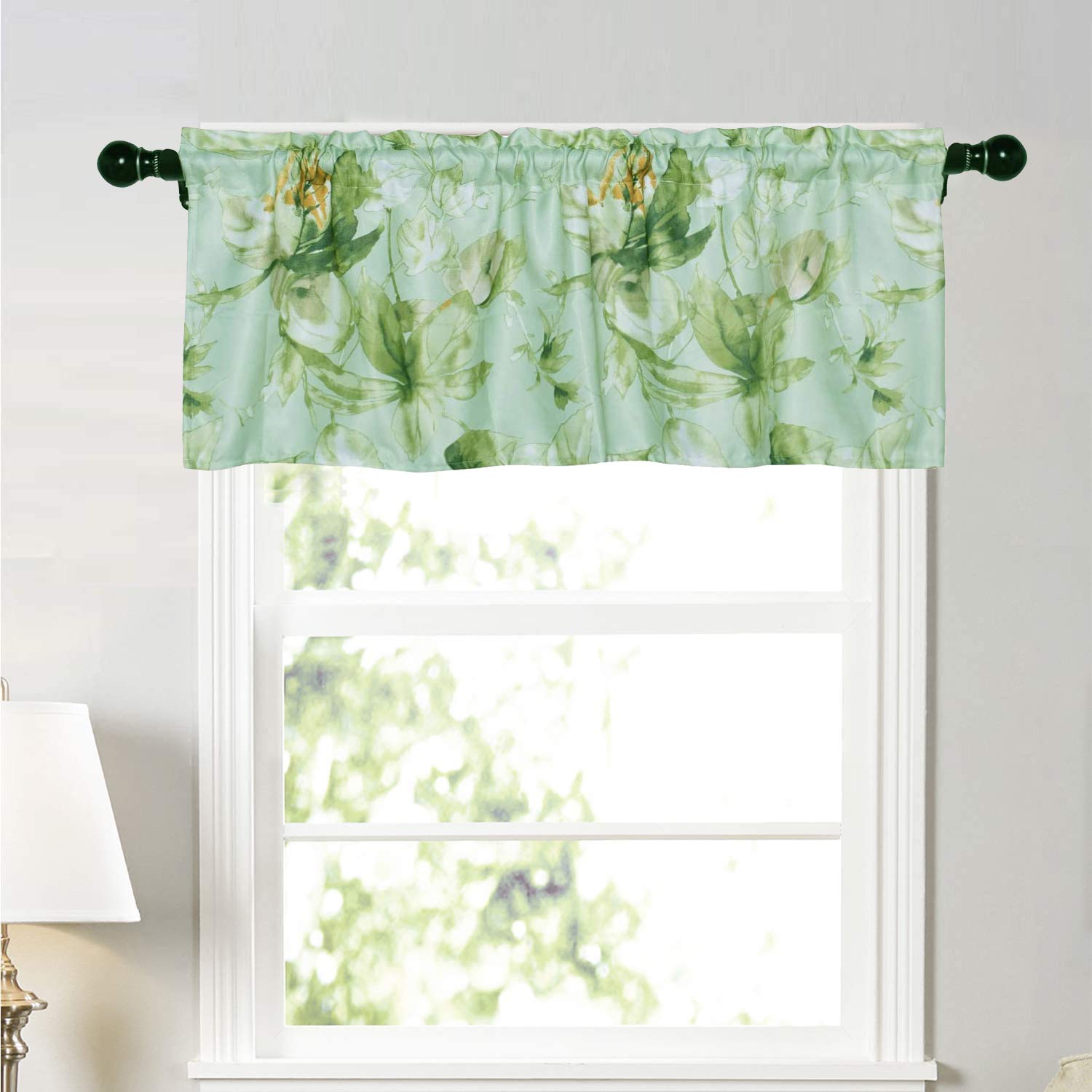 Molaxhome Valances for Windows 52x18 inch, Tie Up