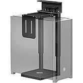 monTEK Under Desk PC Mount, Fits 16.1-25.6" PC Cases, Max 66lbs, Black | No-drill CPU holder for standing desks, heavy-duty frame, fits most mid &amp; full towers, adjustable fit and space-saving
