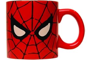 Silver Buffalo Marvel Spider-Man Face Jumbo Ceramic Coffee Mug, 20-Ounces, Red(Pack of 1)