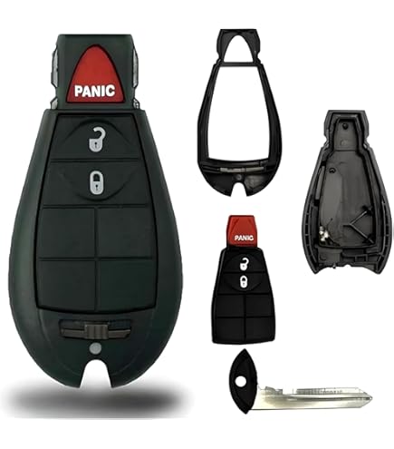 Replacement Key Fob Shell Case For Jeep Grand Cherokee & Commander 2008-2013 (Red, M3N5WY783X) - View #7