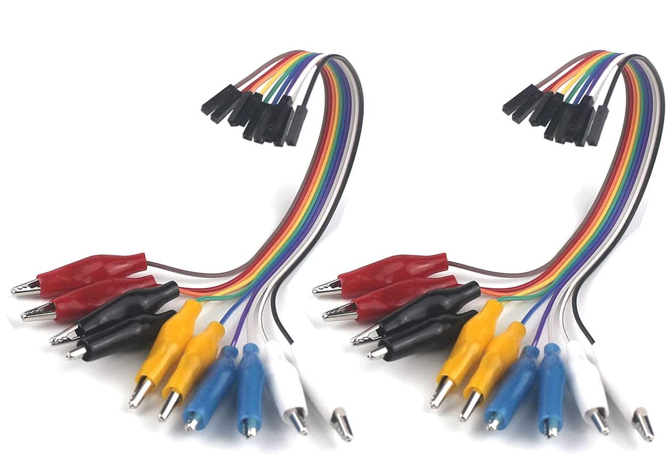 2 in 1 Dupont thread Female to Alligator Clip to for Electronic Experiment 20cm