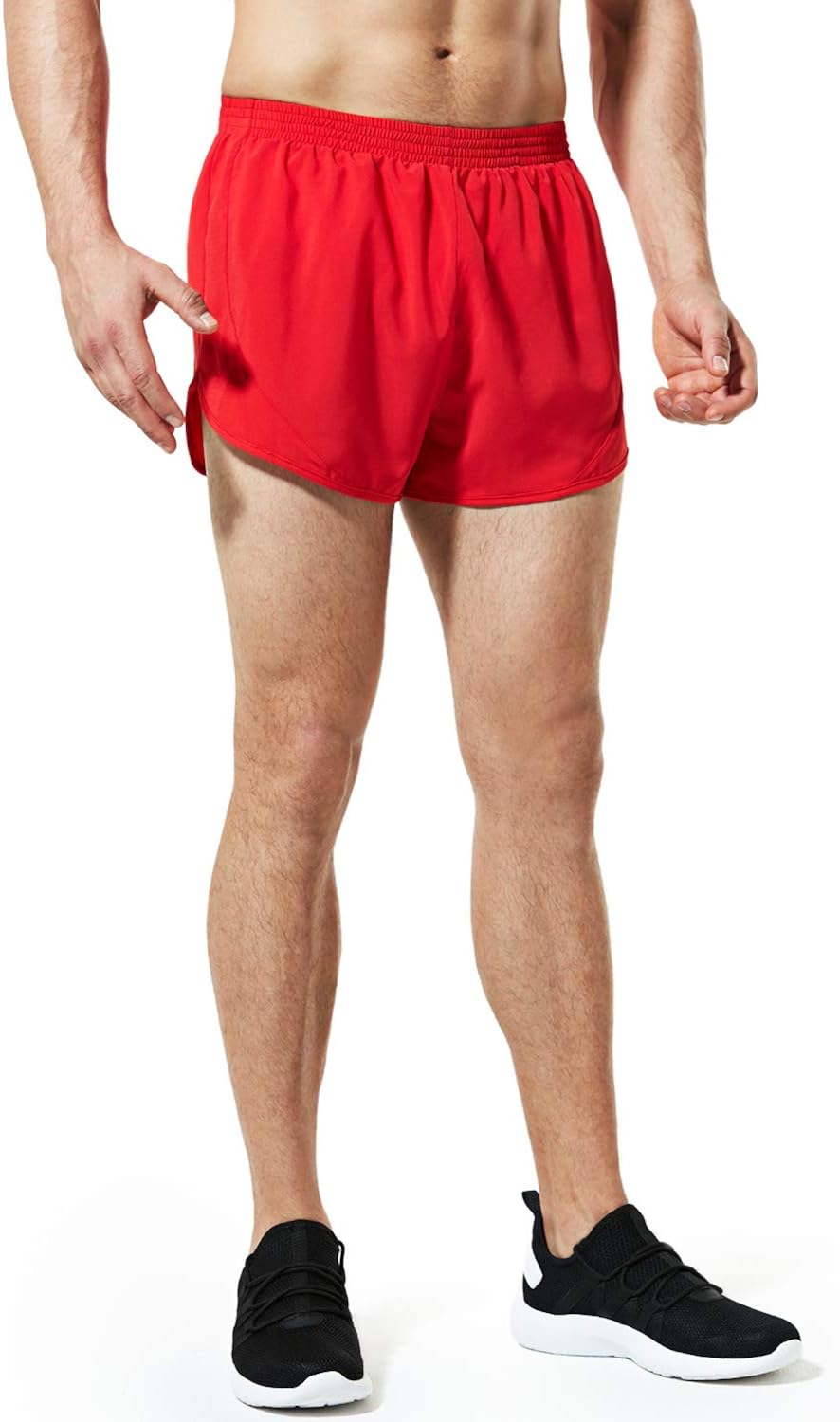 TSLA Men's Active Running Shorts, 3 Inch Quick Dry Mesh Jogging Workout Shorts, Gym Athletic Marathon Shorts with Pockets: Clothing