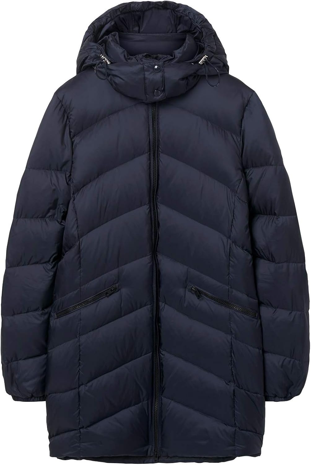 GANT Damen O2. Classic Long Down Jacket Mantel, Blau (Navy), 36