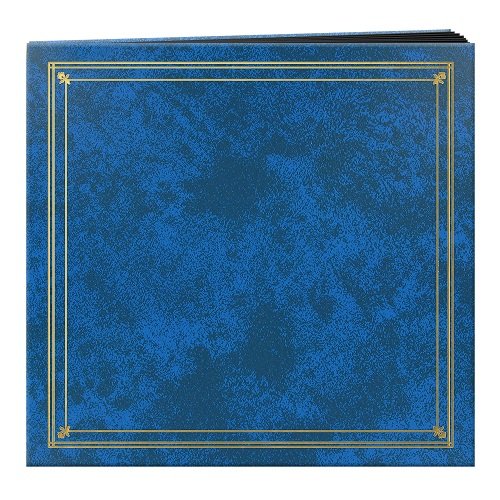 Pioneer Photo Albums 204-Pocket Post Bound Leatherette Cover Photo Album for 4 by 6-Inch Prints, Royal Blue