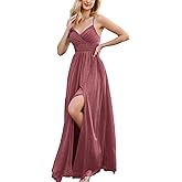 VOUIAO Women's 2026 Elegant Formal Gown Summer Long Prom Dress Wedding Bridesmaid Guest Evening Party Cocktail Maxi Dress