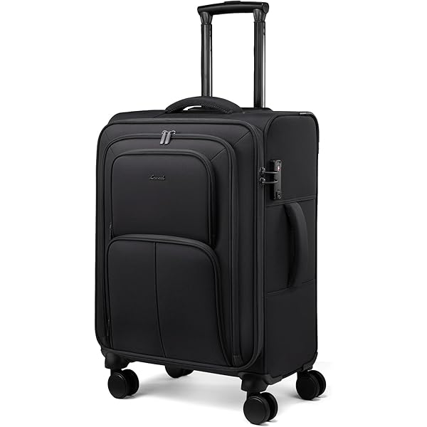 Nicole Miller New York Luggage Collection - Maleta Rígida De 20 Pulgadas (ABS+PC), Bolsa De Diseño Ligera Con Ruedas Giratorias De 8 Ruedas Giratorias, Bernice Carbón Vegetal