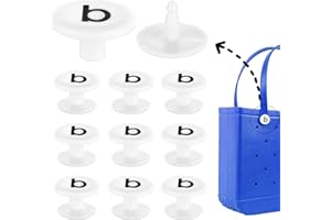 GJINXI Replacement Rivets for Bog Bag 8 Pairs bog-Bag Buttons L Neoprene Tote Straps Standard and Oversized XL Rubber Pool Repair Rivet Women Beach Replacements Handles Button Buckle Accessories (White)