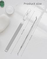 BEZOX Long Steel Nail File Dual-Ended Toenail Lifter view 7