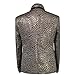 Men Notched Lapel Center-Vent One-Button Blazer Suits Jackets & Trousers, Golden, Medium