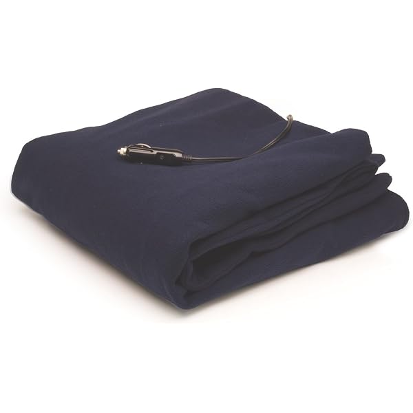 Amazon.com: RoadPro BlackCanyon Outfitters RPHB-110DB 12-Volt Polar Fleece  Heated Travel Blanket : Automotive