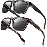 SKYOAK 2 Pack Premium Large XXL 158MM Polarized Sunglasses for Men Women, Scratch/Saltwater Resistant/Oleophobic Sun Glasses