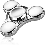 Aolcev Fidget Spinner Stainless Steel Hand Spinner 3-5 Min Fast Bearing
