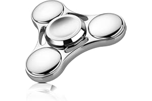 ATESSON Fidget Spinner Toy, Ultra Durable Stainless Steel Bearing High Speed 3-5 Min Precision Brass Metal Finger Spinner, EDC ADHD Stress Relief Anxiety Relieves Reducer for Kids and Adults