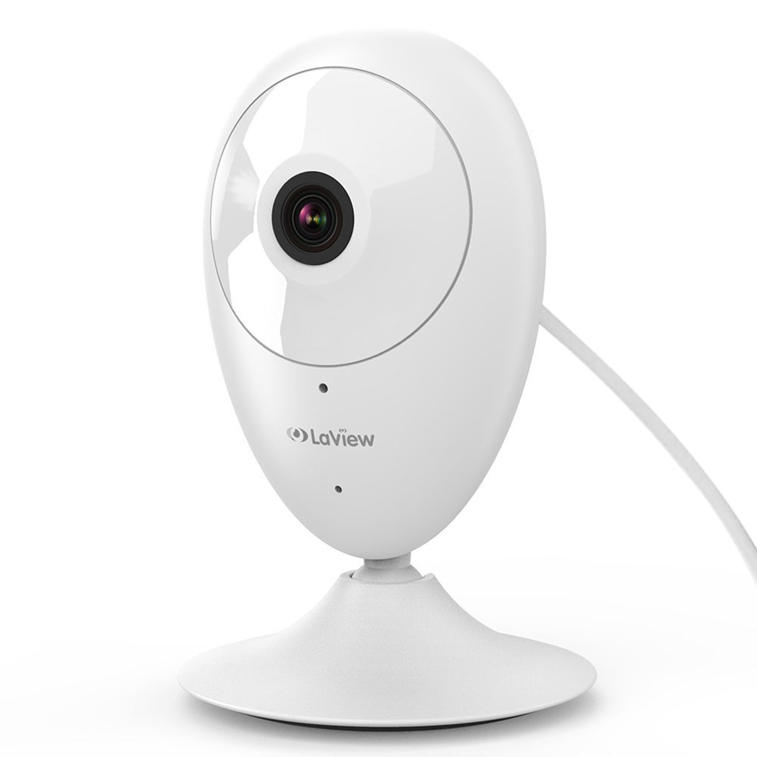 Home Security Camera, LaView ONE Dot 1080P HD WiFi Wireless IP Camera, Supports Alexa & IFTTT, Motion Detection, Night Vision, Two-Way Audio, Baby/Nanny/Pet Monitor, Cloud Service Available (White) by LaView